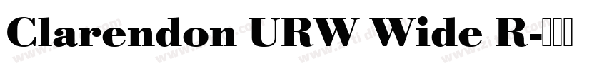 Clarendon URW Wide R字体转换